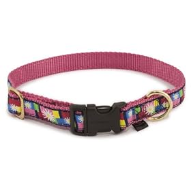 Fido Finery Quick Snap Collar Size Large 1 Daisy Block (Matches Flower Power) by Premier
