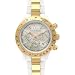 Heavy Metal Plasteramic Watch Collection - Gold Chrono White