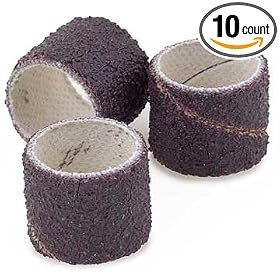 3M Aluminum Oxide Sanding Bands 1 2OD x 1 2W 220 Grit (Pack of 10) by 3M