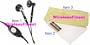 (3 Items Bundle) Original Oem Verizon Mp3 Music Vcast Hands-free Stereo Headset Headphones Earphones in Ear Buds with Mic Microphone + Remote Button Will Fit and Work with Lg Chocolate 2 Vx8550 Env2 Env 2 Vx9100 Vx8300 Vx 8100 Vx8600 Lx 570 Muziq Vx9800 Vx8800 Venus Vx9400 Vx10k Voyager Cu500 Cu500v Cu400 Lx150 Verizon Xv6900 Nokia 6315i Samsung A930 A950 A990 Flipshot U900 Motorola Moto Q9h Q9m V710 E815 Cell Phone / Unlocked Provided By At&t Verizon Sprint T-mobile Wireless + Universal Screen Protector + Cleaning Cloth