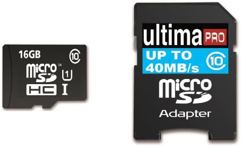 Memzi 16GB Class 10 40MB/s Ultima Pro Micro SDHC Memory Card with SD Adapter for VTech KidiGo or InnoTab Max, InnoTab 3 / 3S, InnoTab 3 / 3S Plus and InnoTab 3 Baby Tablet PC's