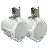 PYLE PLMRW85 2-WAY WHITE WAKEBOARD SPEAKERS (8", 300-WATT)