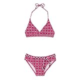Girls' Xhilaration Mosaic 2-pc. Swimsuit with Belt - Pink