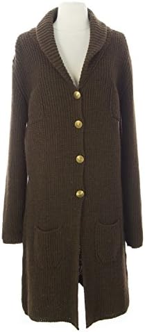 MILA SCHON CONCEPT Women's Long Sweater Cardigan IT XXL Brown