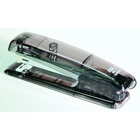 Charles Leonard Inc. Plastic Transparent Stapler, Full Strip, Smoke, 1 per Box (82521)