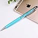 12pcs/pack MengRan Bling Bling Metal Diamond Ballpoint Pens 2-in-1 Slim Crystal Diamond Stylus for Iphone, Ipad, and All Touch Screen Devices