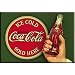 (2x3) Coca Cola Coke Ice Cold Bullseye Retro Vintage Locker Refrigerator Magnet