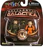 Battlestar Galactica Minimates 2Pk Collectible Figures - Lieutenant Helo Vs. Deck Chief Galen Tyrol