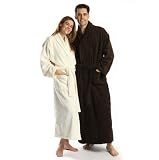 Turkishtowels Terry Bathrobe, 100% Combed Pure Turkish Cotton Terry Robe