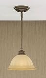 Review Murray Feiss P1050CB / Murray Feiss P1050CB Neo Classic One-Light Pendant in Corinthian Bronze and Amber Excavation Glass