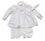3-teiliges Taufset / Taufkleid mit Lo...