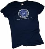 United Federation of Planets Logo -- Star Trek Crop Sleeve Fitted Juniors T-Shirt