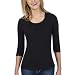 Merona&reg; Petites: Double Layer Scoop With Shirring 3/4 Sleeve - Ebony