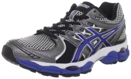ASICS Men's GEL-Nimbus 14 Running Shoe,Lightning/Royal/Black,9.5 M US