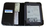 BLACK iPearl mCover Leather Cover Case for ALL-NEW Barnes amp Noble 6-inch Nook Touch eBook reader on sale