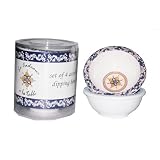 Le Cadeaux Triple Weight Melamine Set of 4 Mini Dip or Sauce Bowls