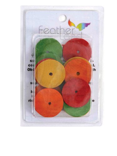 Paradise 1-1/2-Inch Diameter by 1/8-Inch Wood Disks Bird Toy