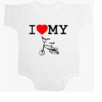 I love my bike - Just for Kids Baby Onesie