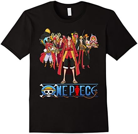Men's One Piece Anime Luffy1  T-Shirt Large Black
