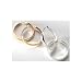 Monet Gold Tone Large Polish Hoop Earrings
