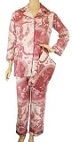Red Vibrant Toile French Elegant Design Long Sleeve Pajamas ~ 3 sizes