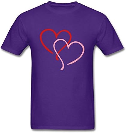 Masktshirt Men's I Heart Hearts Love Short Sleeve T-Shirt