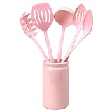 Bialetti Cooking Tool Set and Crock - Pink