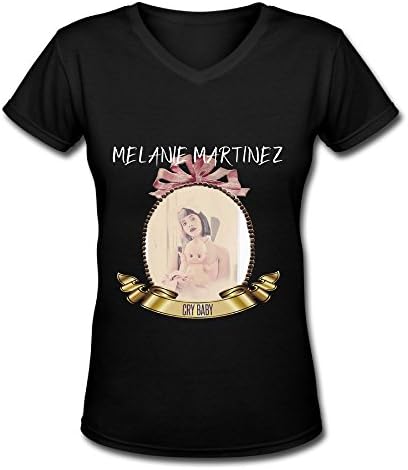 Melanie Martinez Cry Baby Tour 2016 Fan Logo Black V Neck T Shirt For Women