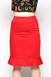 Heartbreaker Fashion Pin Up Girl Retro Style Red Pencil Skirt