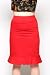 Heartbreaker Fashion Pin Up Girl Retro Style Red Pencil Skirt