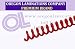 Spiral Coil Binding Spines 9mm (11/32 x 12) 4:1 [pk of 100] Light Red 109 (PMS 7626 C)