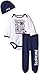 Gerber NFL New England Patriots Unisex-Baby Bodysuit, Pant, & Cap Set, Navy, 0-3 Months