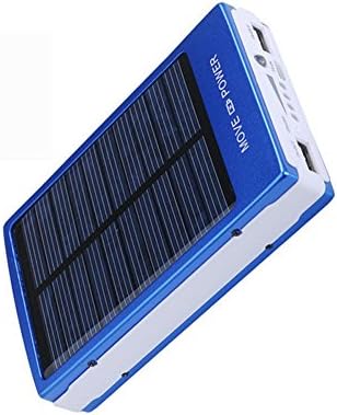 The Bazzar R Portable Solar Charger With 20 LED Multi Functional Power Bank For Cellphone Tablet (Blue, 20000 mAH)