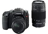 Sony Alpha DSLR A100 Kit 10.2MP Digital SLR Camera Kit with Super SteadyShot Image Stabilization with 18-70mm f/3.5-5.6 and 75-300mm f/4.5-5.6 Lenses