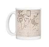 A new and correct sea chart of the whole world showing the variations of the Photo Mugs
