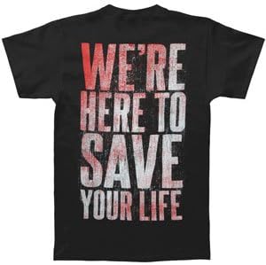 Word Alive Men's Here To Fight T-shirt Medium Black