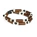 Bamboo, Black Seed & White Bean Brown Bracelet-Tube Shape 