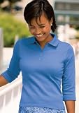 Port Authority Ladies 3/4 Sleeve 2-Snap Sport Shirt