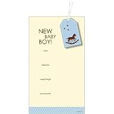 Baby Boy Rocking Horse Announcements (10 count)
