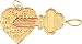14K Gold Key To My Heart Charm