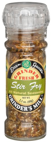 Dean Jacobs Stir Fry Seasoning, 2.1-Ounce Grinder Jars (Pack of 6) by Dean Jacobs