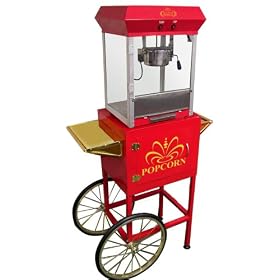 4oz POPCORN CART WITH TROLLEY