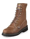 Men's Justin® 8 Lace-R® Wide Toe Work Boots Bark