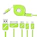 USB Cable, 4 in 1 Multiple Universal USB Charging Cable 3ft(1M) with 8 Pin Lighting / 30 Pin / Micro USB Ports for iPhone, iPad, Samsung Galaxy, Note and most Android phones, Tablet (Green)