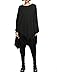 ELLAZHU Women Baggy Crew Neck Asymmetric Hem Solid T shirt Onesize GY805