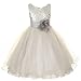 Sparkly Sequined Mesh Big Girls' Flower Girls Dress Pageant Wedding Prom