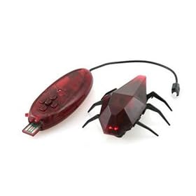 Deskpets - 6302 - Jeu Educatif et Scientifique - Robot Telecommande - Skitterbot - Rouge