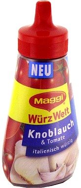 Maggi Seasoning Sauce Concentrate Garlic-Tomatoes ( 120 ml ) by Maggi
