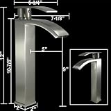 New 12 Bath Brushed Nickel Lavatory Vessel Sink Faucet European Design
