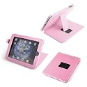DURAGADGET Executive multi angle Pink leather case and stand with  bonus screen protector for Apple Ipad 16 gig 32 gig 64 gig WIFI & 3g  models ( 16GB 32 GB 64GB)
